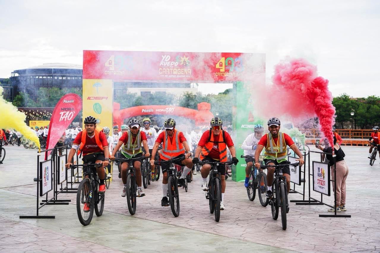 Cartagena pedaleó unida para celebrar sus 493 años