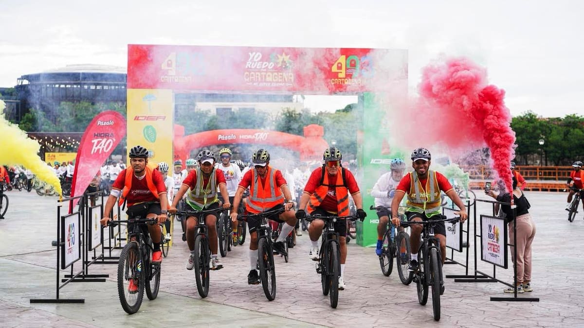 Cartagena pedaleó unida para celebrar sus 493 años