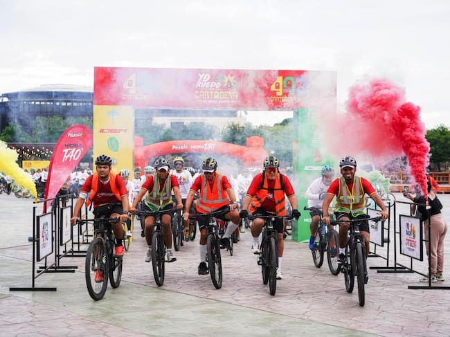 Cartagena pedaleó unida para celebrar sus 493 años