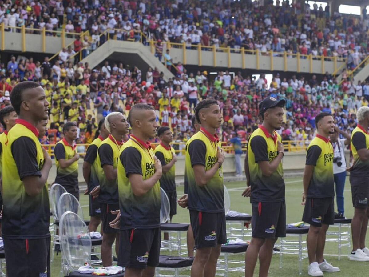 Selección Bolívar Sub 21 recibió homenaje en el estadio Jaime Morón