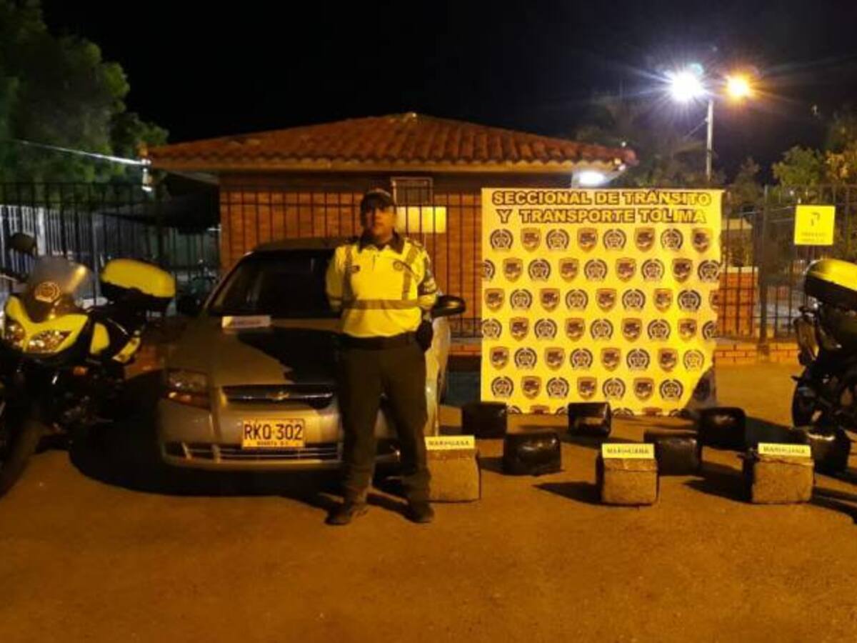Incautado cargamento de droga en Tolima