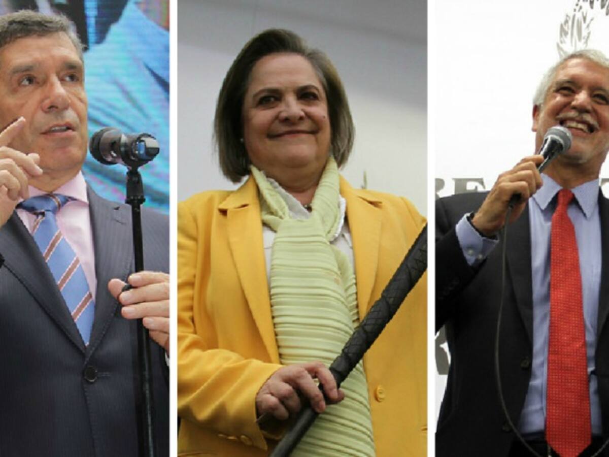 Empate en Bogotá entre Clara López, Rafael Pardo y Enrique Peñalosa