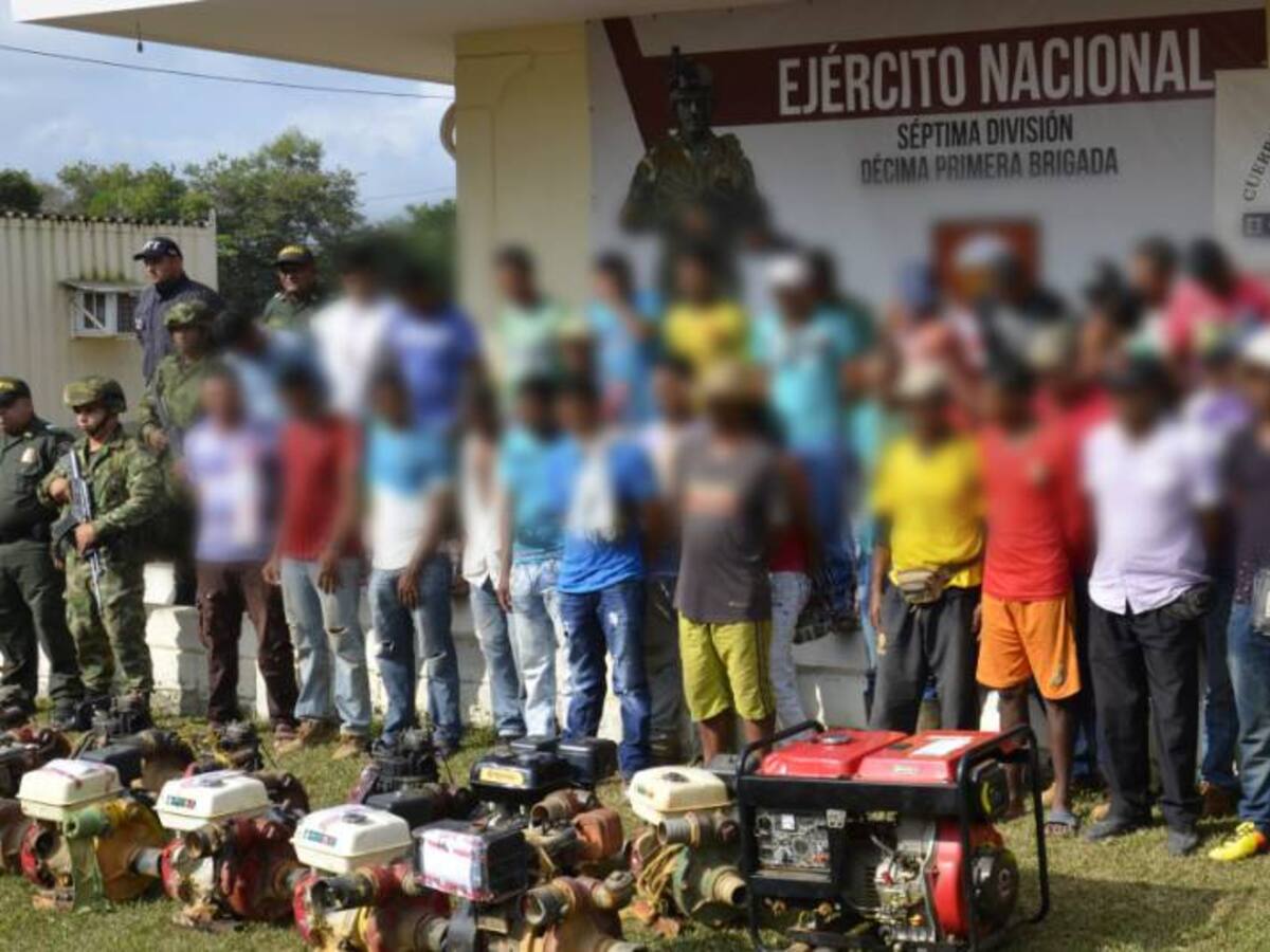 Redada contra explotación ilegal de minería deja 27 capturados en Boyacá