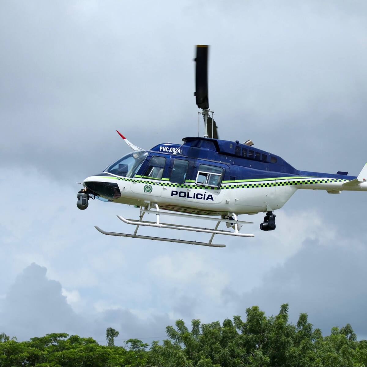 Regresa el helicóptero Halcón para reforzar la seguridad en Barranquilla