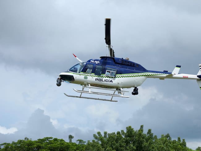 Helicóptero Halcón. Foto: Alcaldía de Barranquilla.