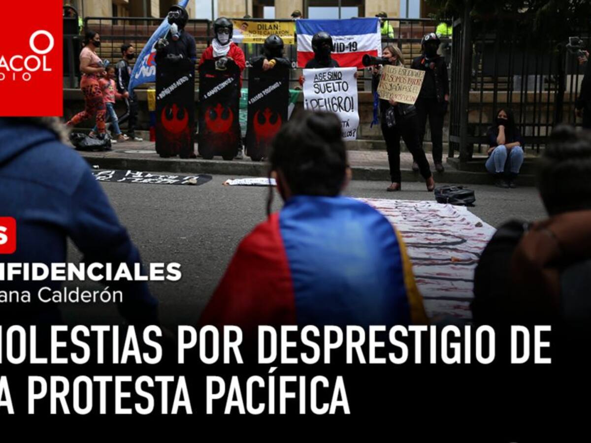 Molestias por desprestigio de la protesta pacífica