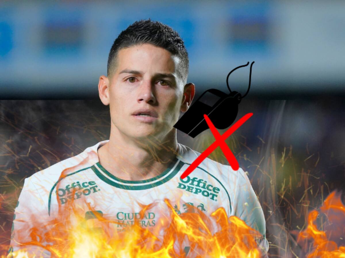 James Rodríguez se enojó y le lanzó su botín al árbitro: así fue la gran polémica en León-Querétaro