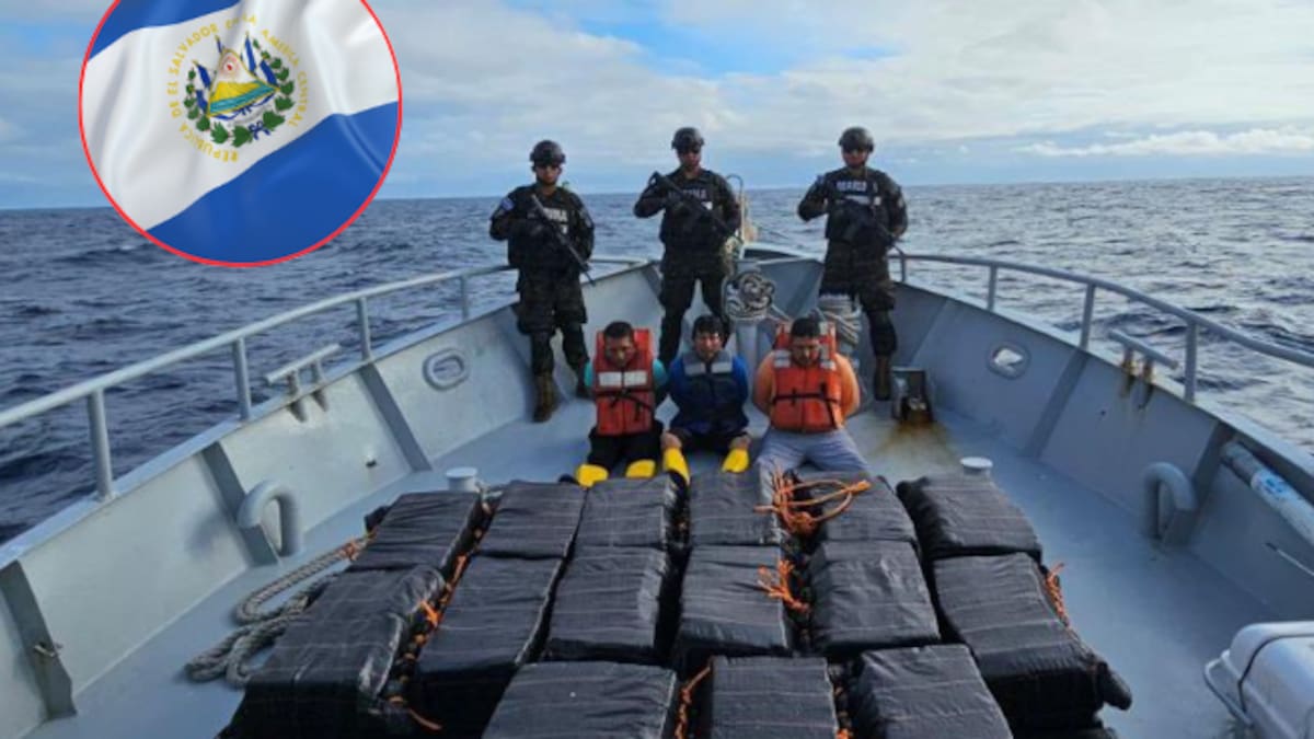 Detienen a un colombiano en El Salvador por transportar dos toneladas de cocaína