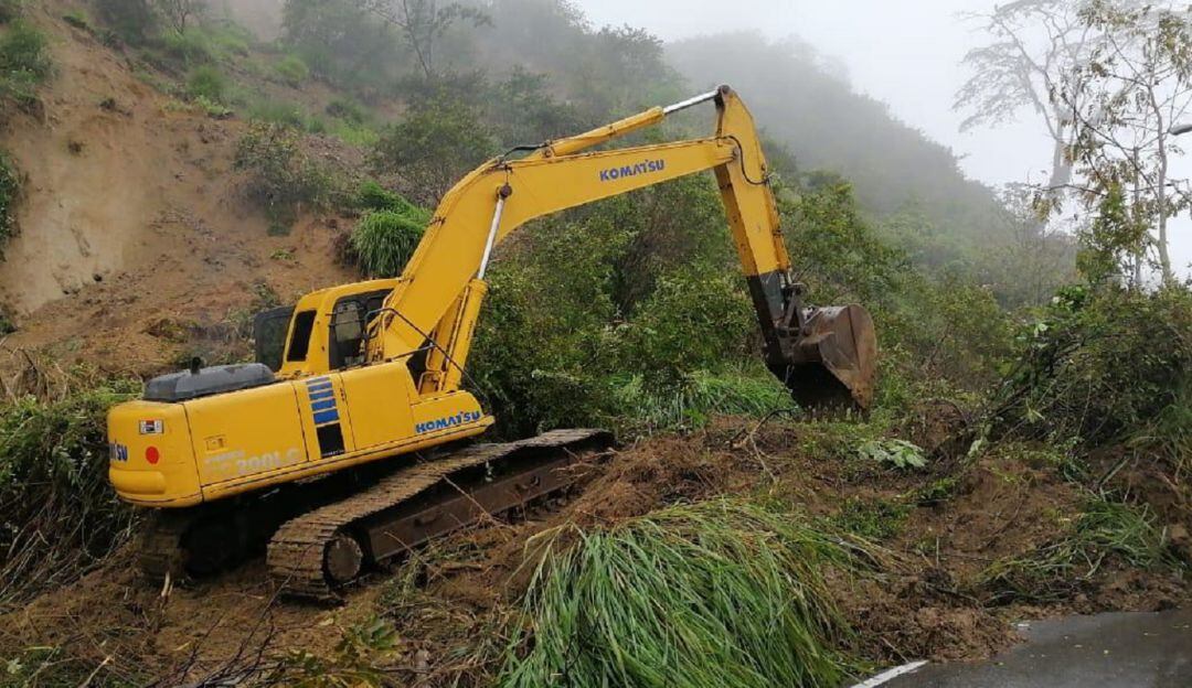 Cierre de la vía Manizales - Medellín sector La Trinidad por deslizamiento