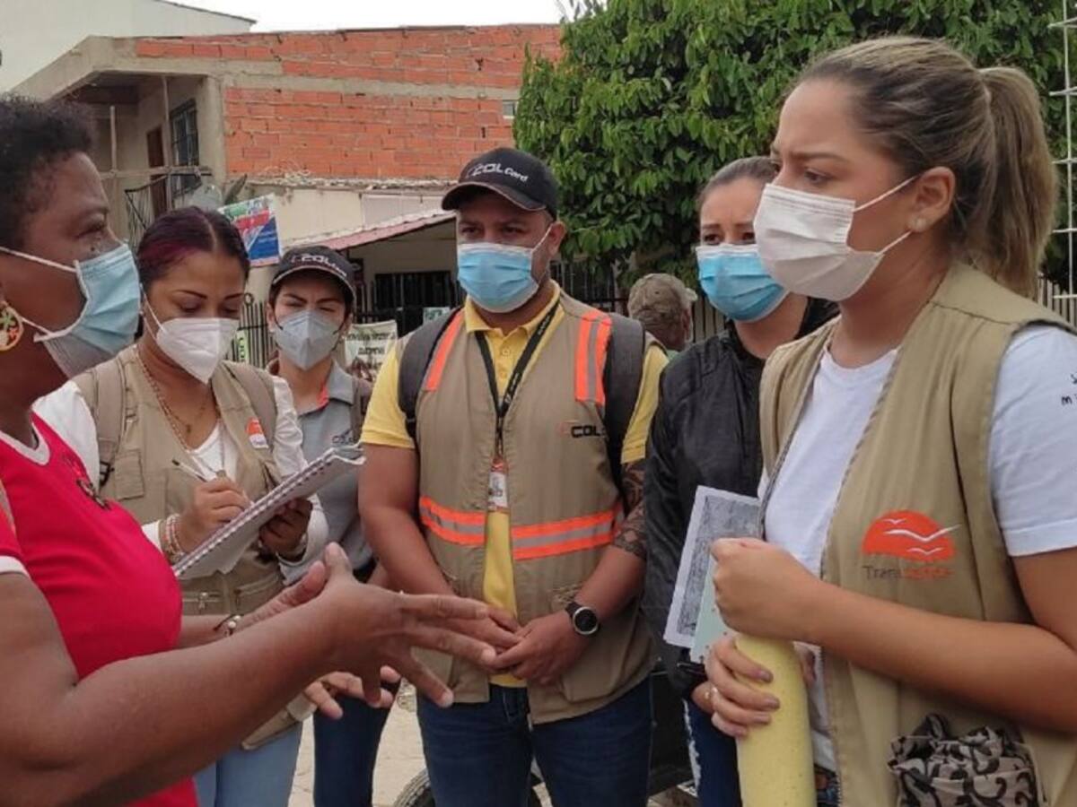 Transcaribe recorrió barrios de la localidad 3 para mejorar ruta A107