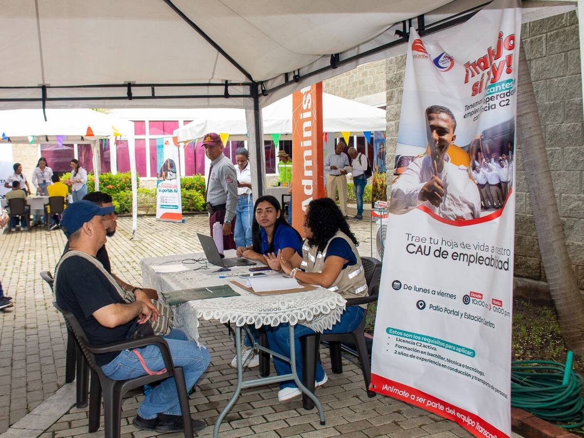 Transcaribe recibió cerca de 150 hojas de vida en su Feria de Empleabilidad