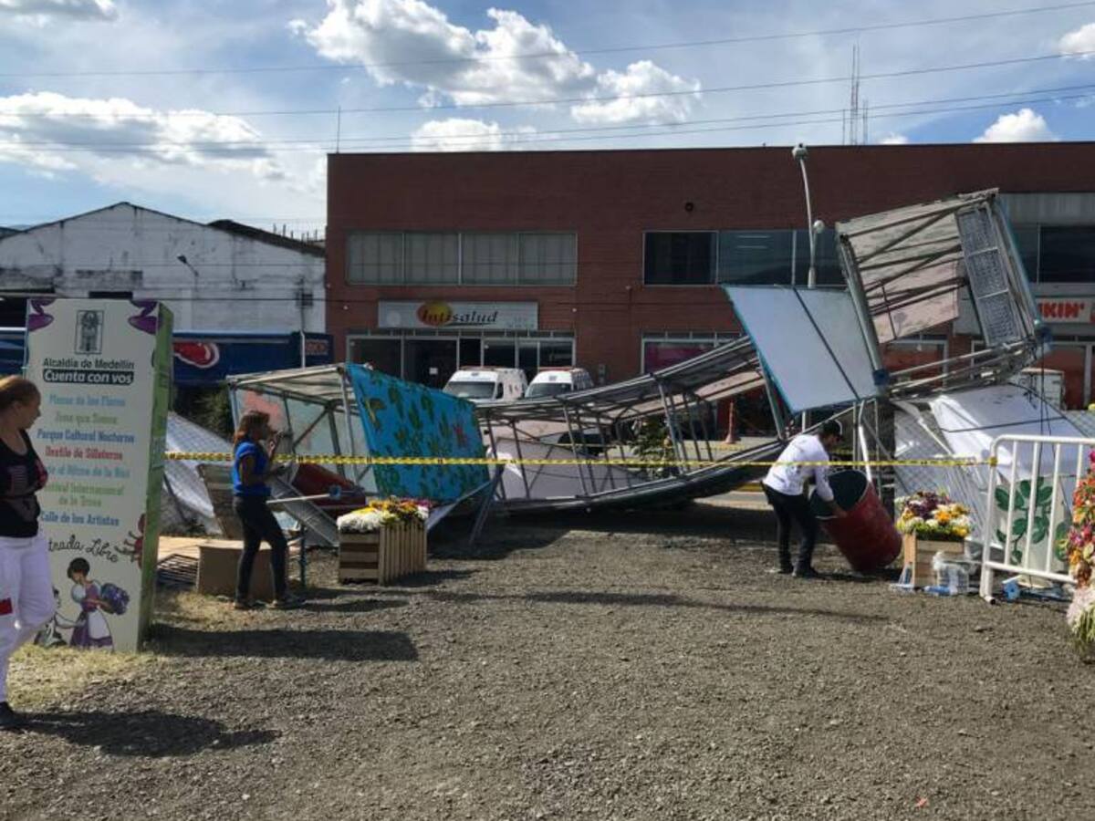 Dos lesionados dejó un accidente en evento de la Feria de las Flores