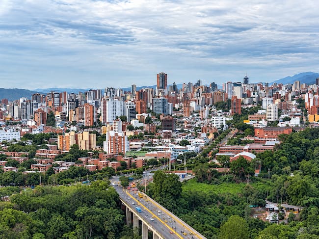 Cityscape view of Bucaramanga, Colombia