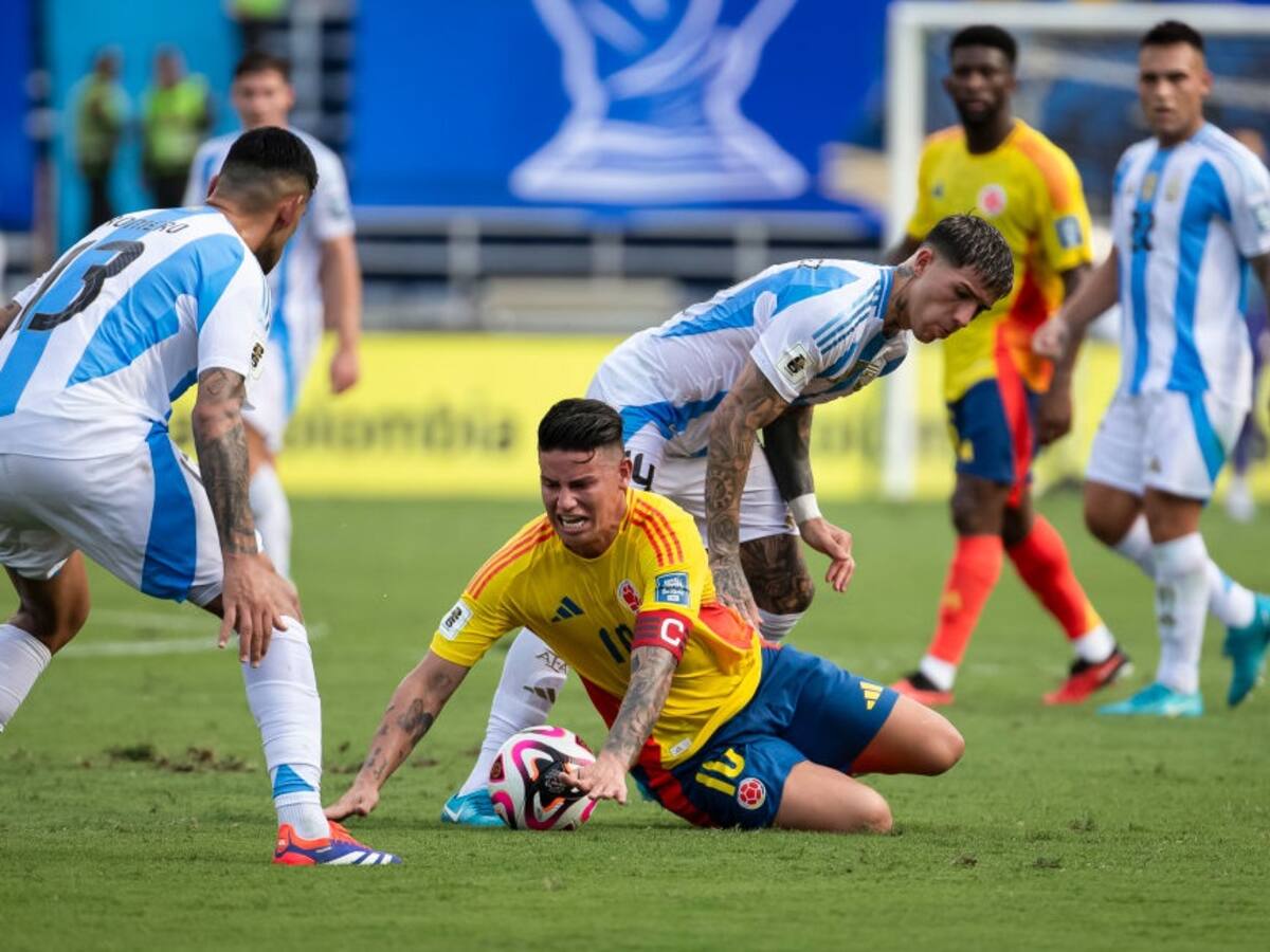 Como en la Copa América: Colombia tendrá desventaja para enfrentar a Argentina en Eliminatorias