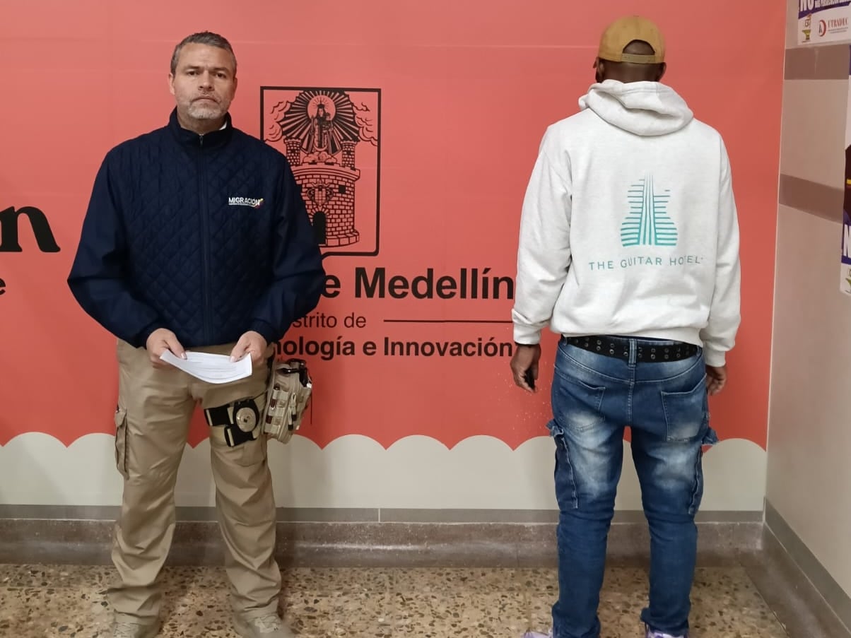 Cuarto inadmitido en Medellín. Cortesía: Migración Colombia