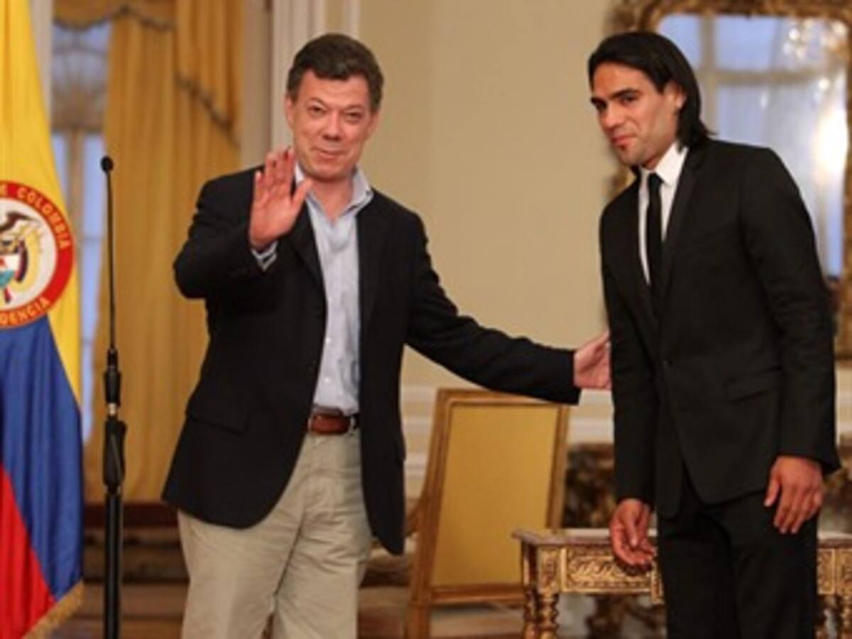 Falcao le dijo al presidente que no descarta jugar el Mundial Brasil 2014