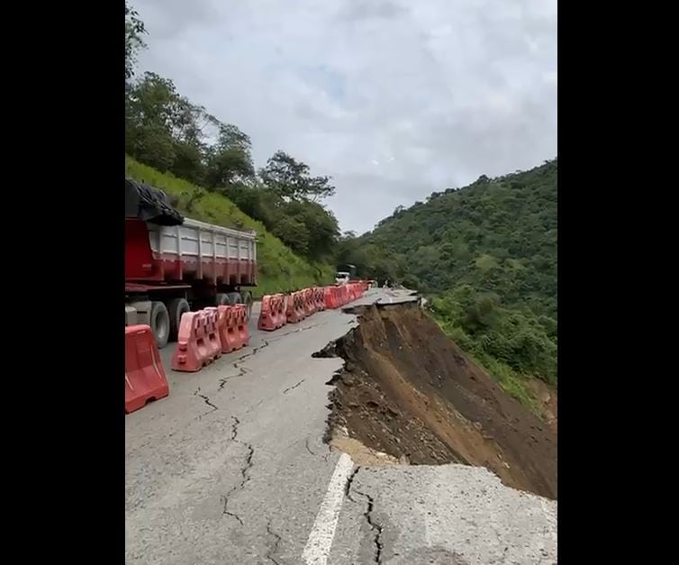 Sector Sinifaná cerrado por pérdida de banca- foto captura video cortesía