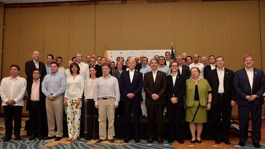 Consejo Consultivo entre Colombia y Estados Unido.. La instalación se dio en Cartagena y con la presencia del vicepresidente de Estados Unidos Joe Biden. Foto: Colprensa