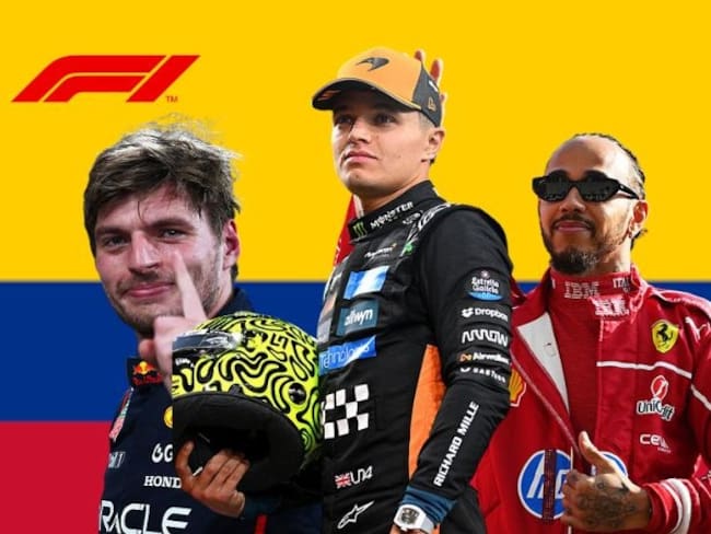 Verstappen, Lando Norris y Lewis Hamilton / Composición: Caracol Radio