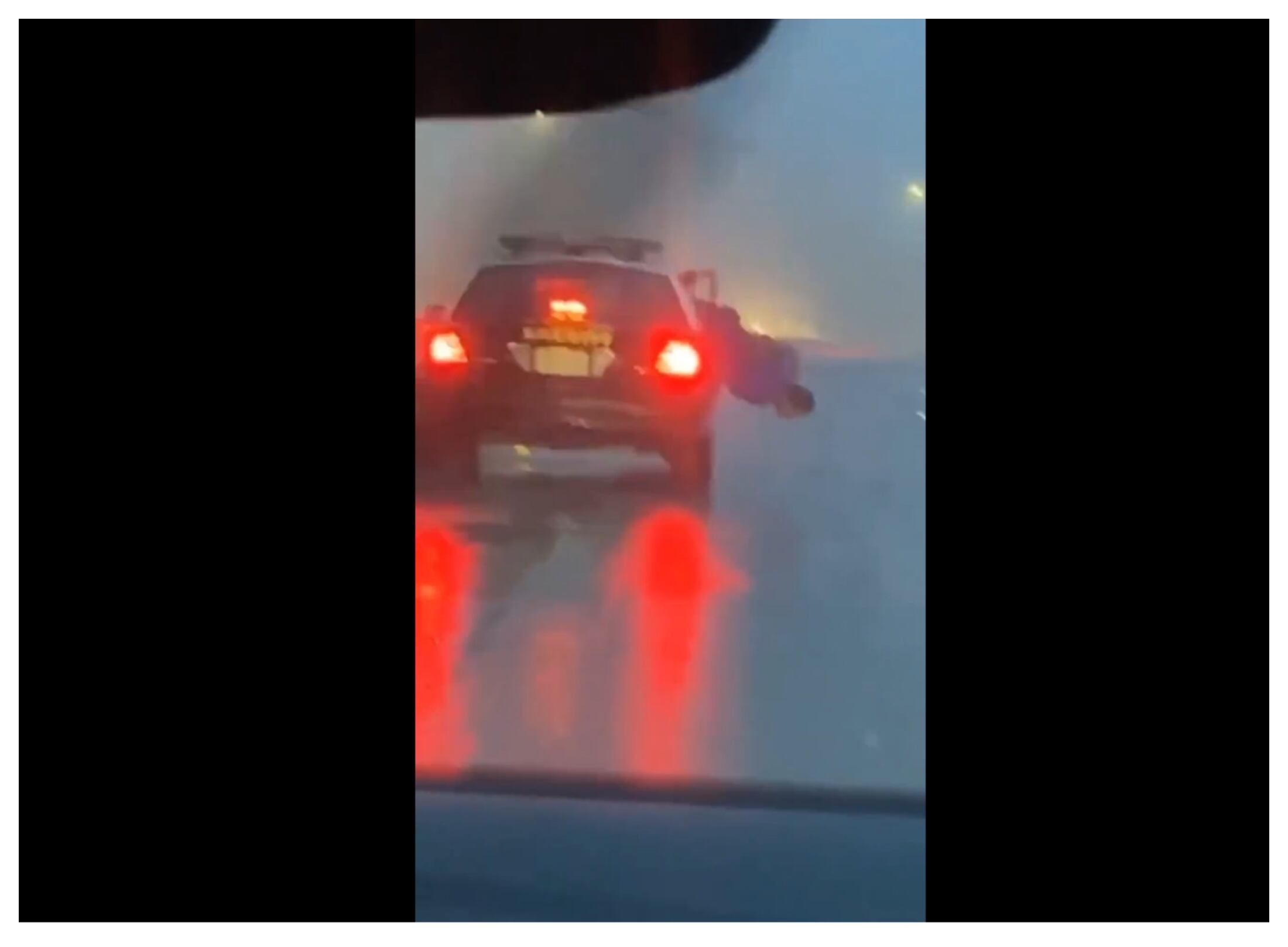 Preso intentó escapar de un auto de la Policía y fue atrapado - Cortesía @ppv_tahoe