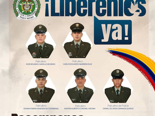 Una semana secuestrados completan cinco patrulleros de la Policía en el Catatumbo. / Foto: MinDefensa.