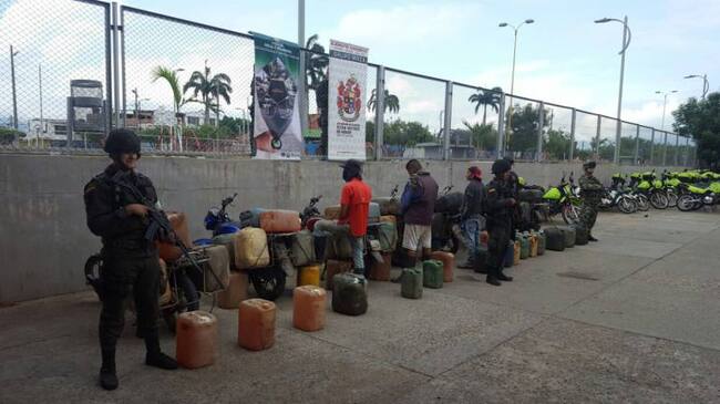 Contrabando de gasolina desde Venezuela