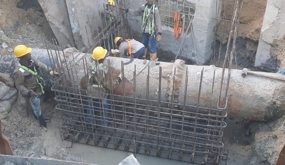 La obra localizada en la carrera 13, contigua al caño Juan Angola presenta un 70% de avance