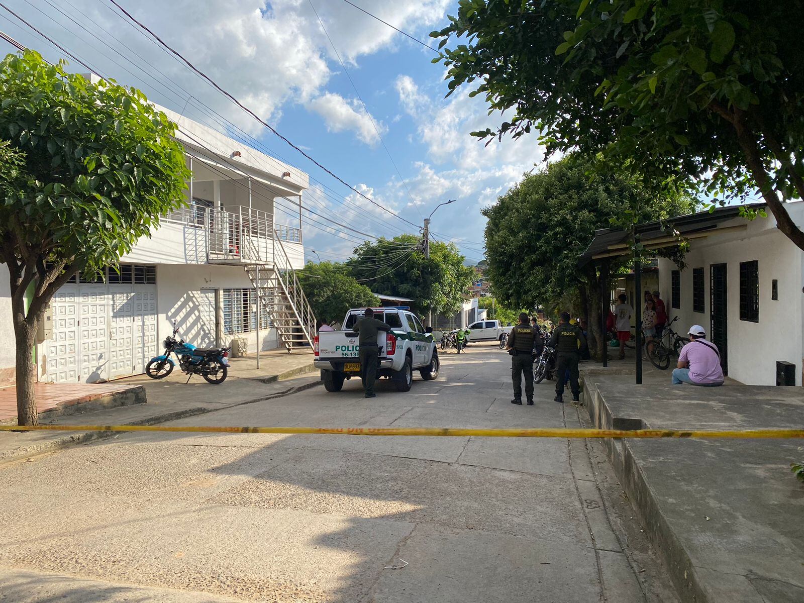 Homicidio en el barrio Antonio Nariño, Villa del Rosario / Foto: Cortesía