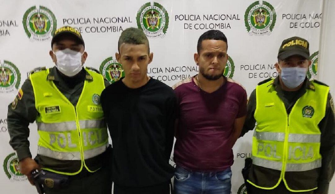 Dos de los detenidos. 