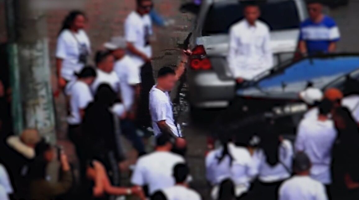 Hombre que disparó al aire en medio de un velorio en Bogotá fue capturado. Foto: Secretaría de Seguridad.
