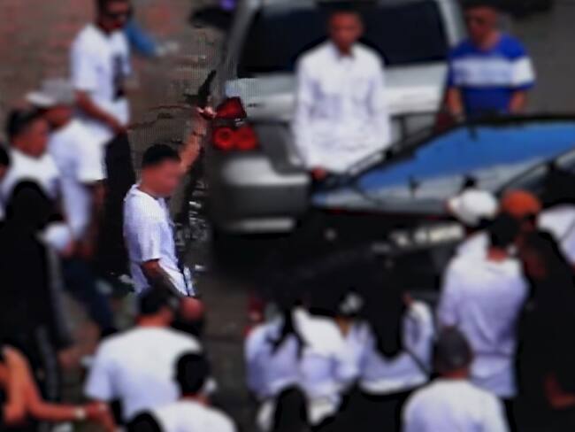 Hombre que disparó al aire en medio de un velorio en Bogotá fue capturado. Foto: Secretaría de Seguridad.