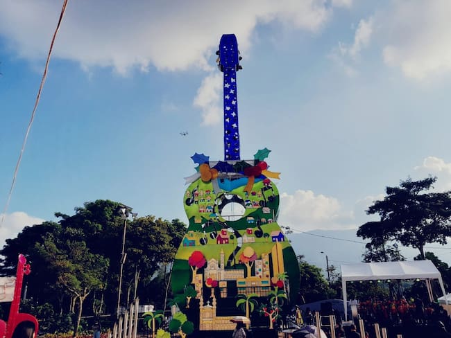 Este es el renovado Parque de la Música en Ibagué.
