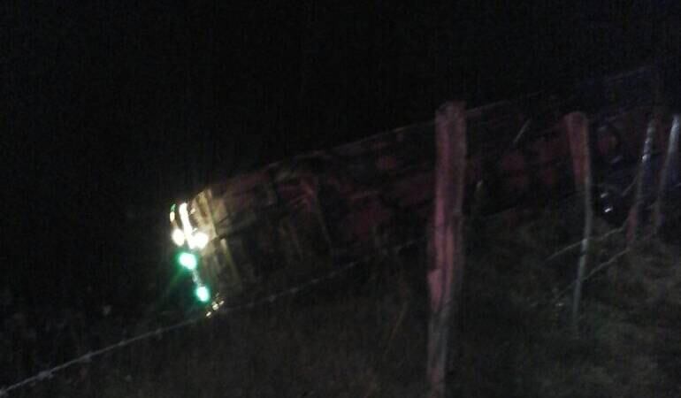 Lugar donde se presento el accidente en horas de la madrugada de este viernes.