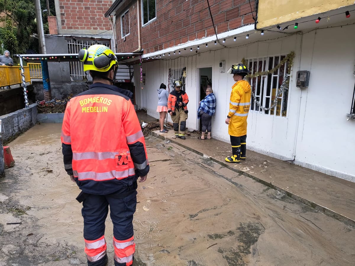 Emergencias por lluvias en Medellín: viviendas afectadas e inundaciones en La Picacha y Altavista