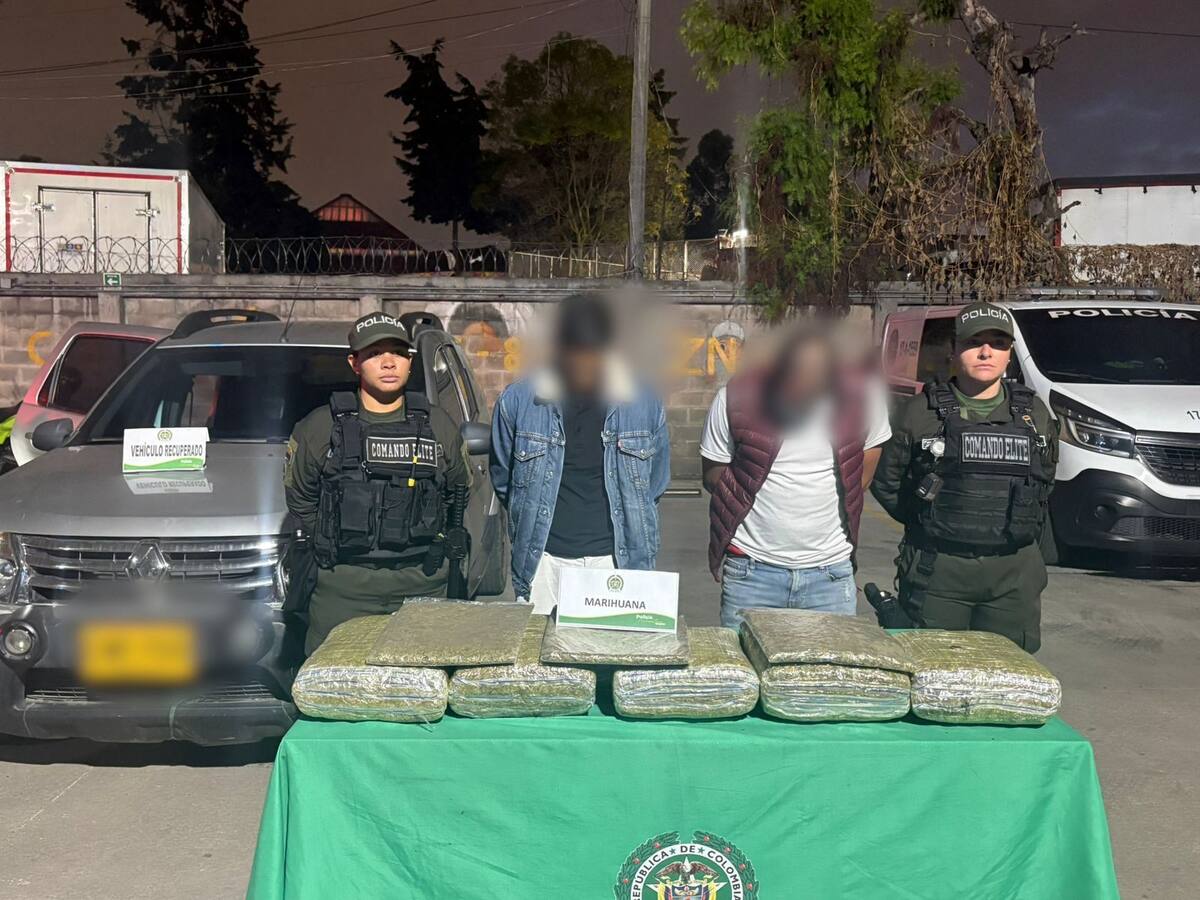 La Policía capturó a un hombre y aprehendió a un menor, por tráfico de estupefacientes en Bogotá