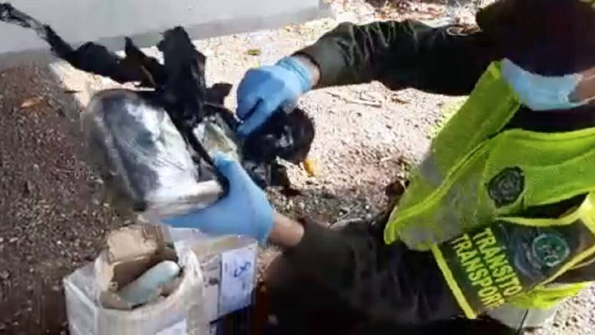 Confiscada otra narcoencomienda en vías de Caldas