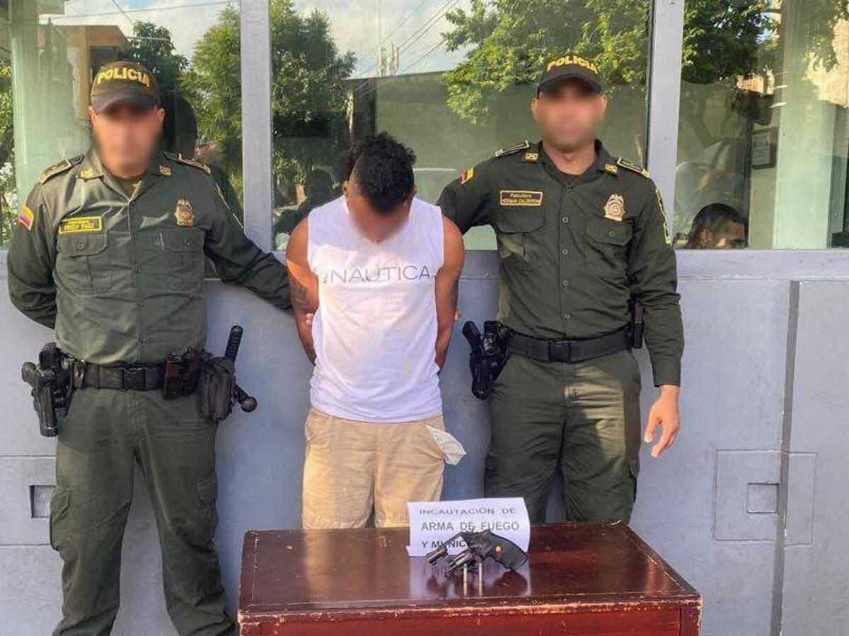 Policía capturó a tres personas por porte ilegal de armas de fuego en Cartagena