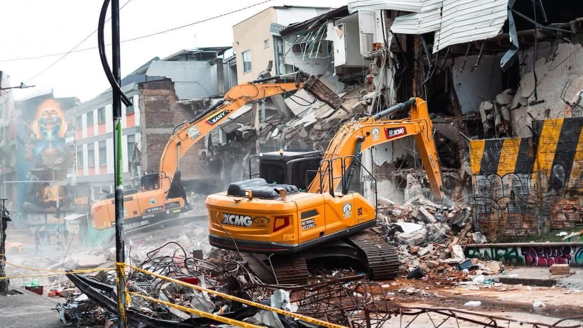 Avanzan las demoliciones en Pereira: 232 estructuras tienen autorización por riesgo de colapso