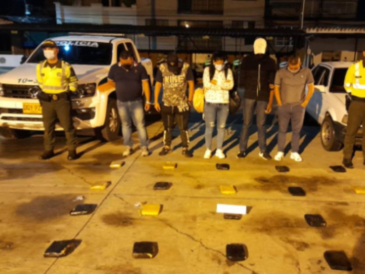 Cárcel para 5 personas que transportaban droga en la vía Pereira-Manizales