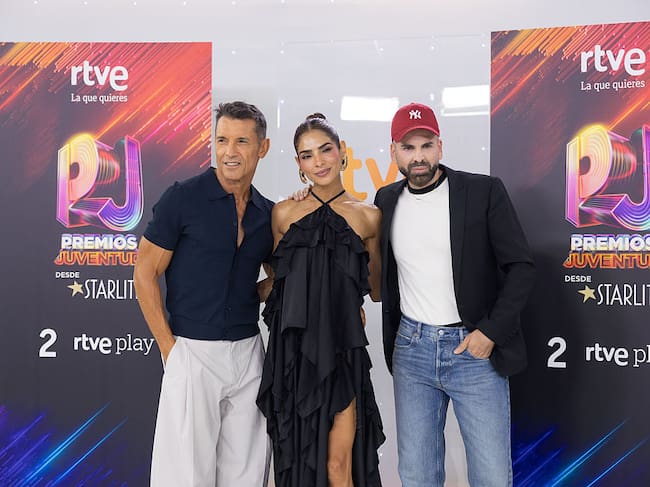 Jesús Vázquez, Alejandra Espinoza y Jomari Goyso. (Photo By Jesus Hellin/Europa Press via Getty Images)