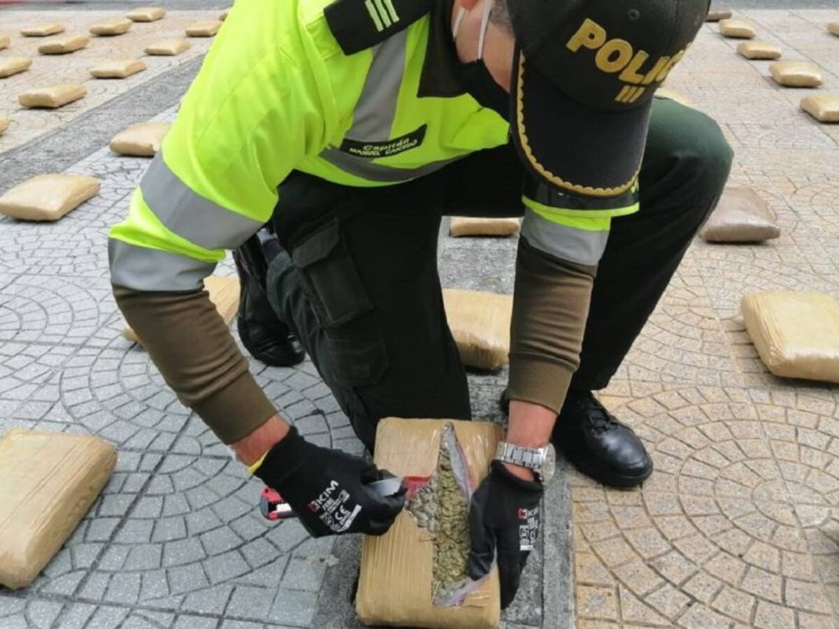 En la vía Manizales - Medellín, incautan un cargamento de marihuana