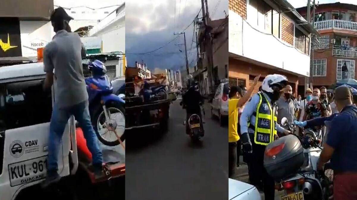 Otro incidente relacionado con la inmovilización de motos en Cali