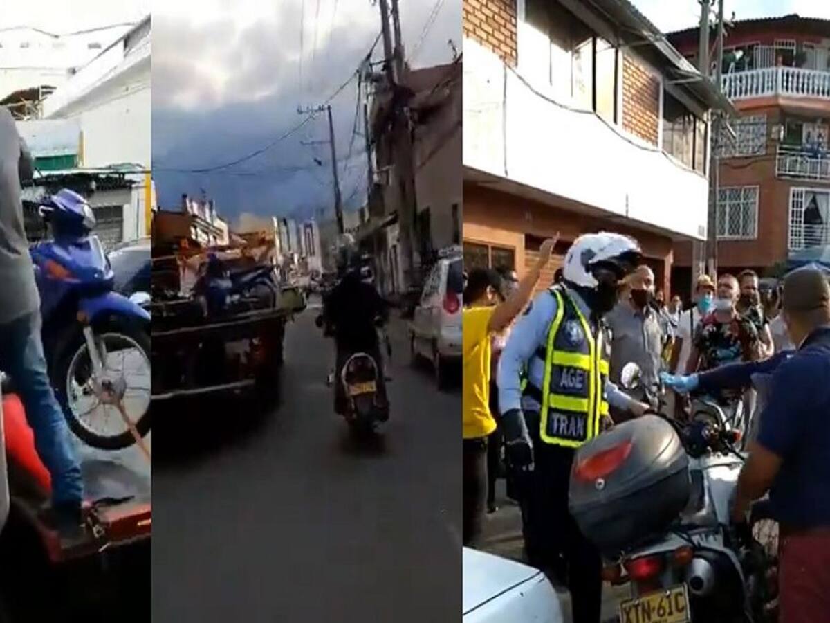 Otro incidente relacionado con la inmovilización de motos en Cali