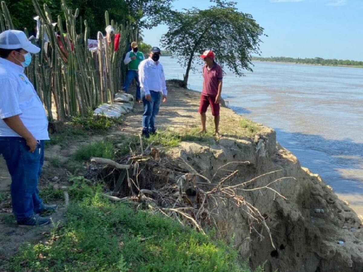Realizan visita técnica a zonas con erosión en Magangué, Bolívar