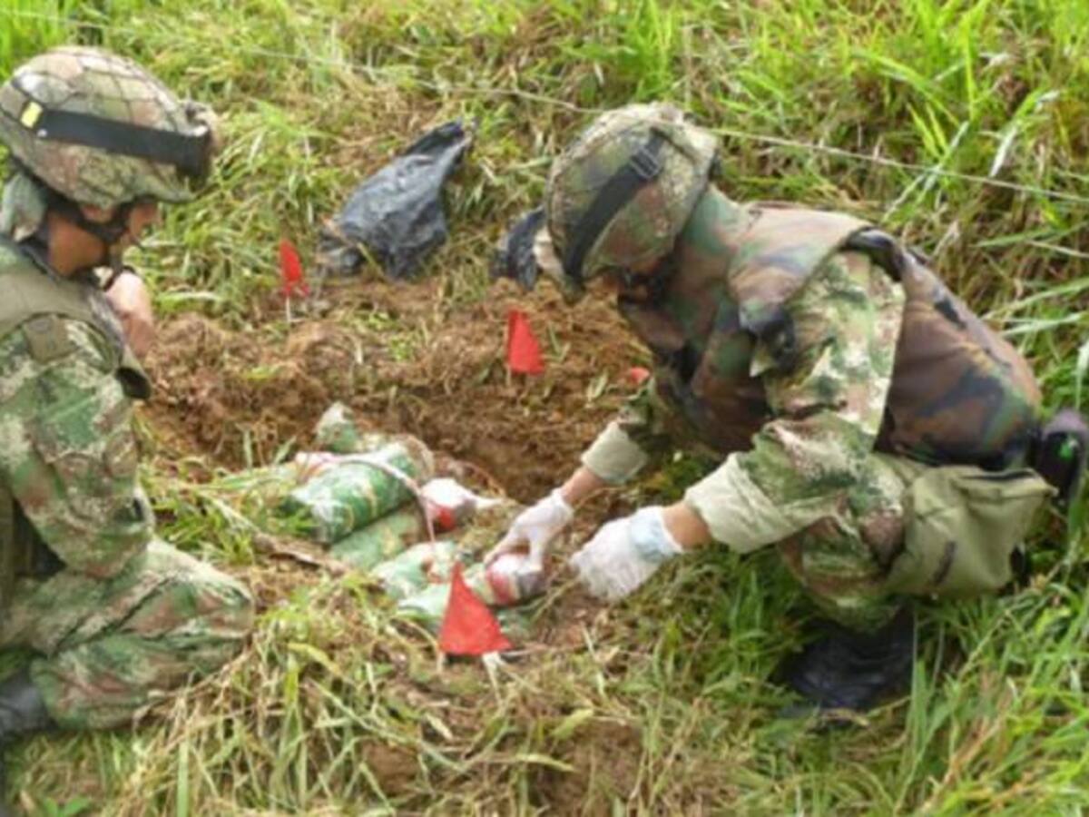 Ejército destruye campos minados en San Vicente del Caguán