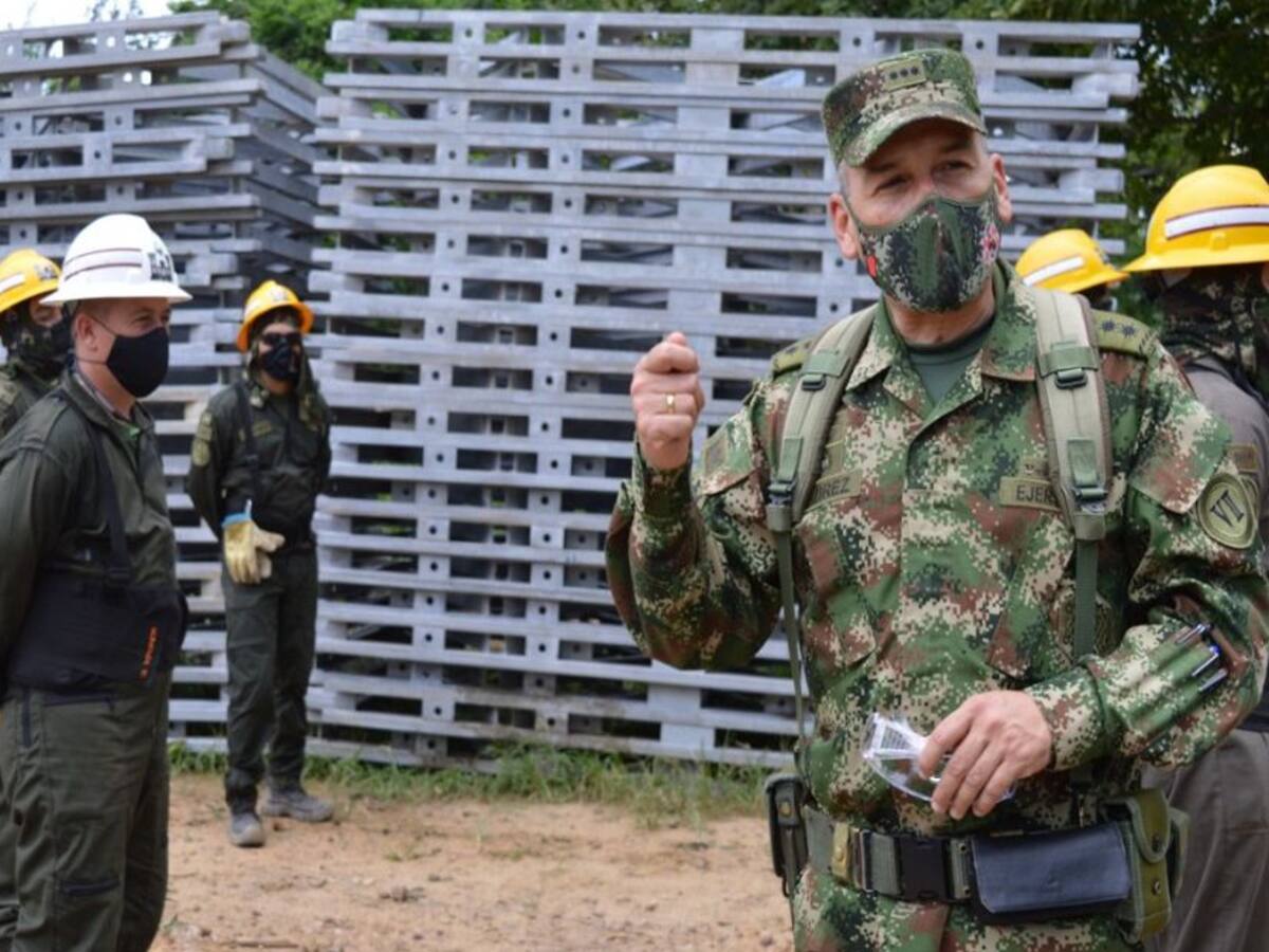 Ejército inicia instalación de un puente en Valencia, Córdoba
