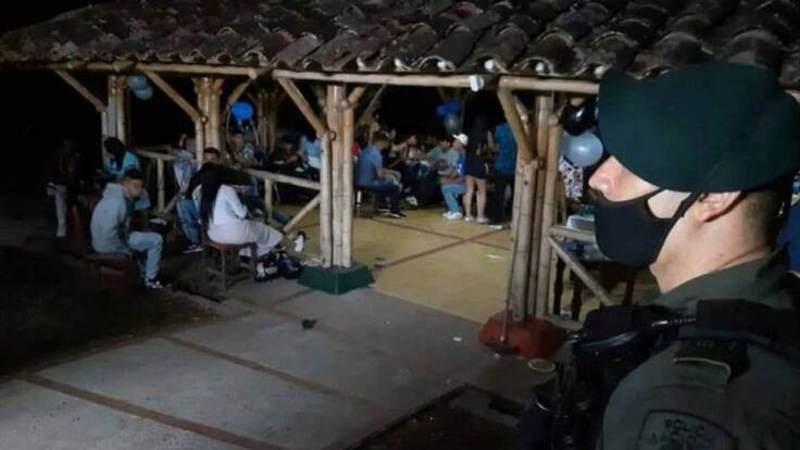 El fin de semana se realizaron fiestas clandestinas en Quimbaya y Armenia