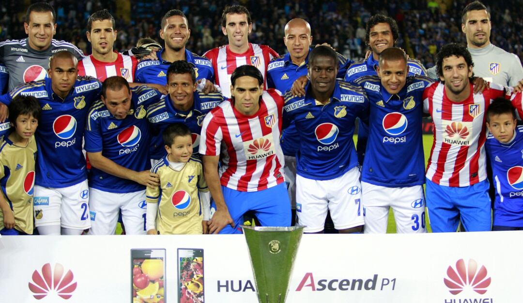 Falcao enfrentó a Millonarios en un compromiso amistoso en el 2012 cuando militaba en el Atlético de Madrid.
