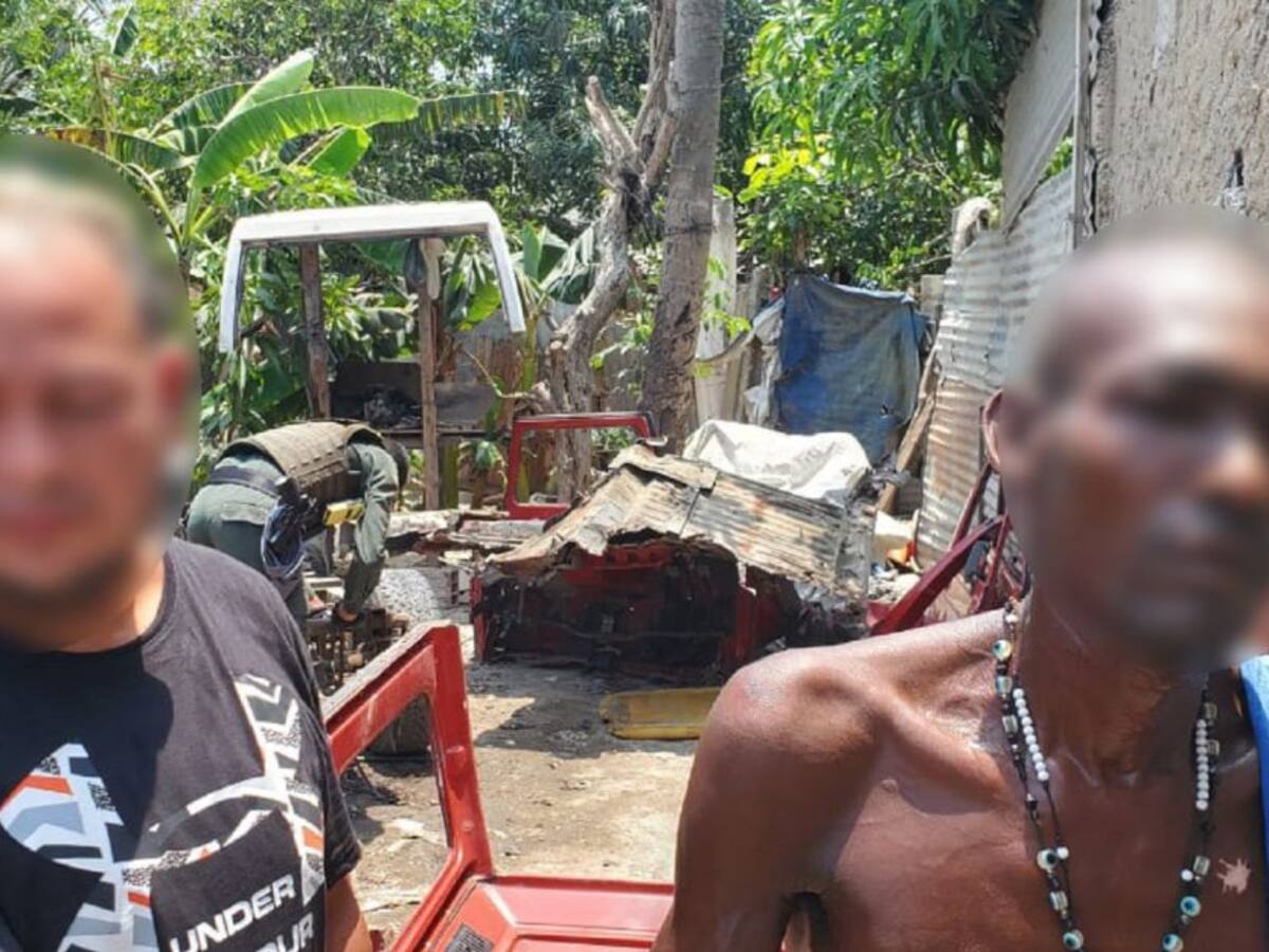 Policía desmanteló desguazadero de carros en el sur de Cartagena