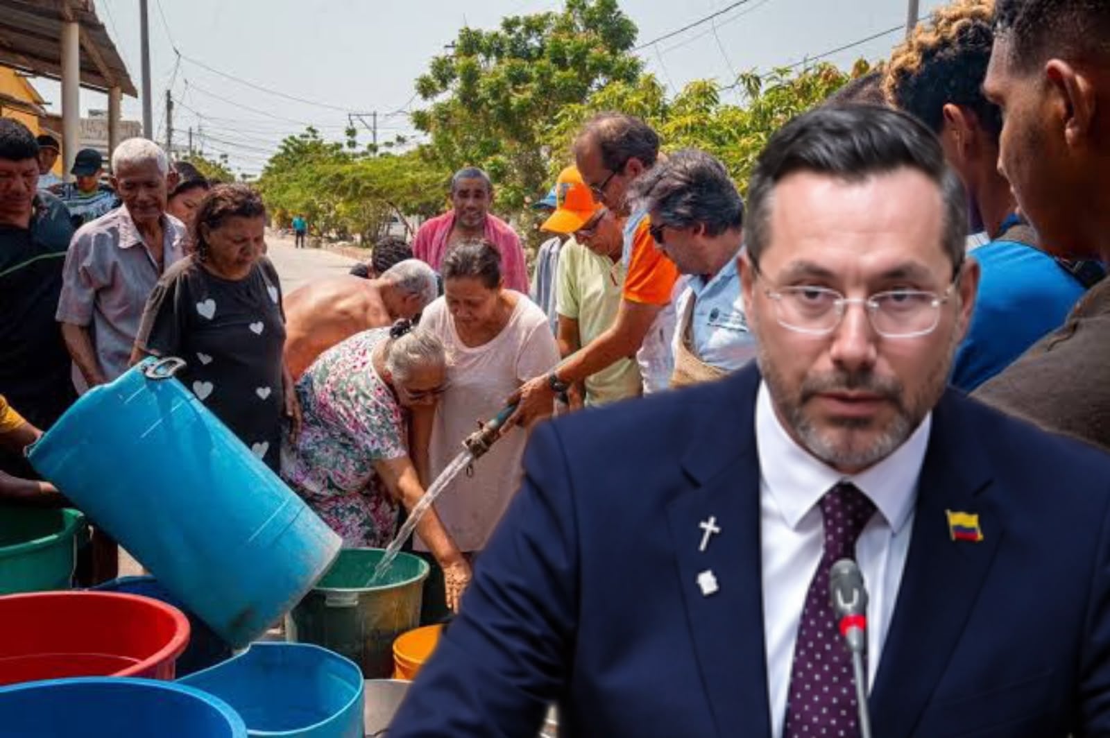 Ministro de Vivienda promete ponerle agua a Santa Marta durante debate de moción de censura. Foto: Gobernación
